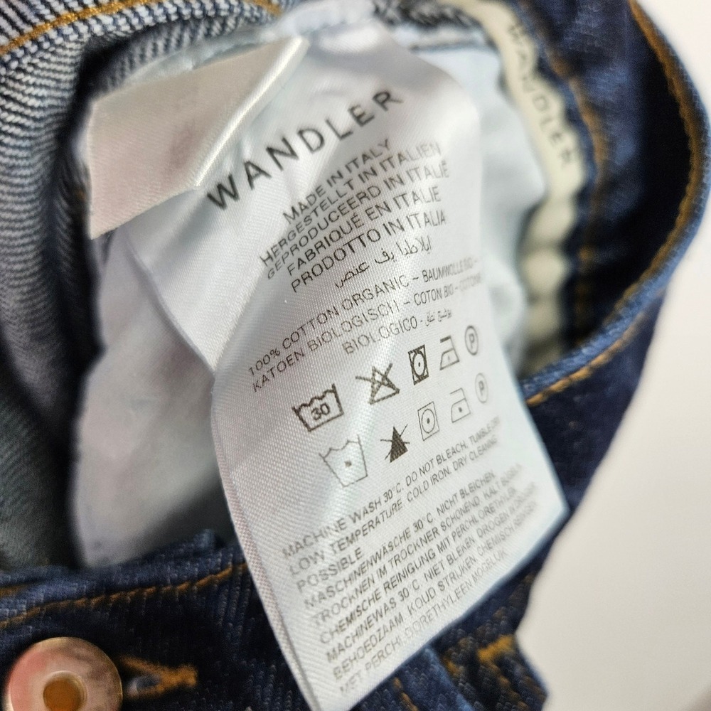 Wandler Daisy Flared-leg Jeans Blue Dark Wash High Waist Bootcut Denim Size 27 - Picture 6 of 7